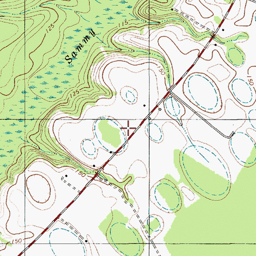 Topographic Map of Saint John School (historical), SC
