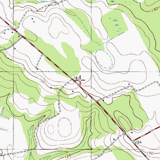 Topographic Map of Saint Peters School (historical), SC