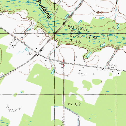 Topographic Map of Salem School (historical), SC