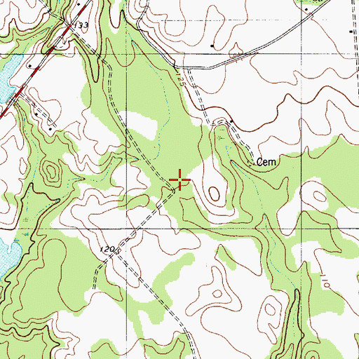 Topographic Map of Sandbed School (historical), SC
