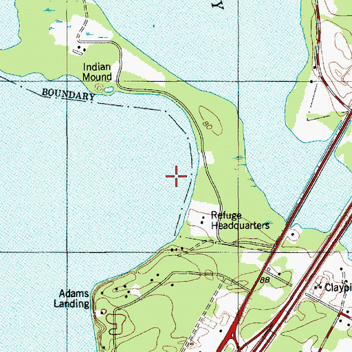 Topographic Map of Scotts Lake (historical), SC