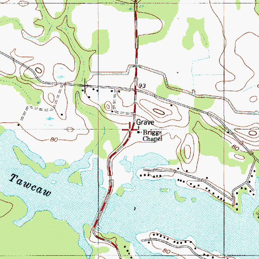 Topographic Map of Slader Nelson School (historical), SC