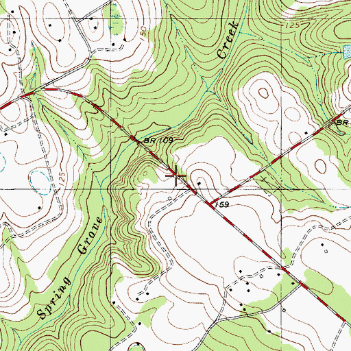 Topographic Map of Spring Grove Church (historical), SC
