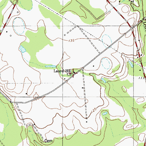 Topographic Map of Spring Hill School (historical), SC