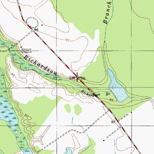 Topographic Map of Thomas Chapel (historical), SC
