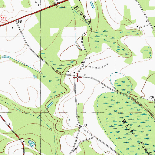 Topographic Map of Wilson Mill School (historical), SC