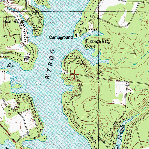 Topographic Map of Wyboo Church (historical), SC
