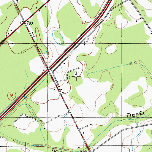 Topographic Map of Zoar Hill School (historical), SC