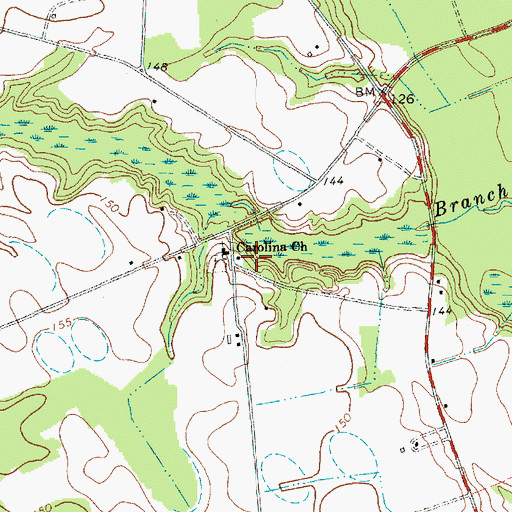 Topographic Map of Carolina School (historical), SC