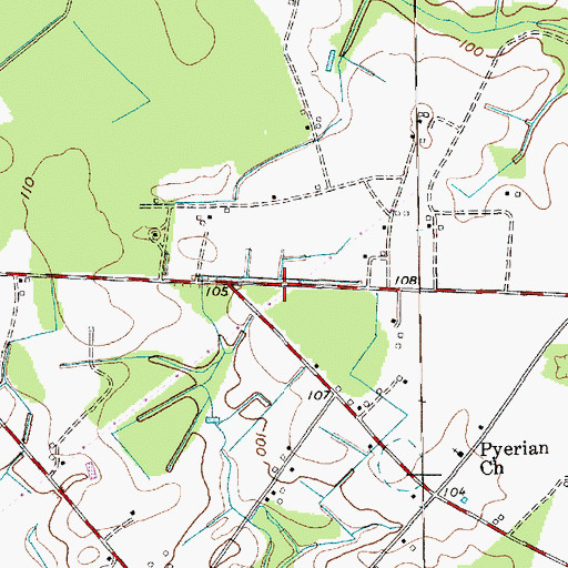 Topographic Map of Holiness Church (historical), SC