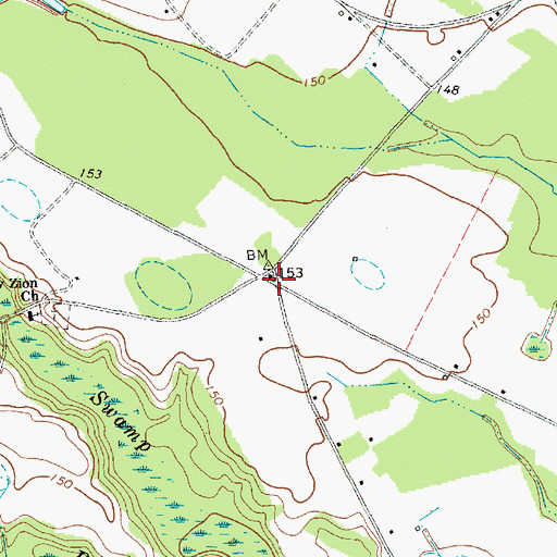 Topographic Map of Judson, SC