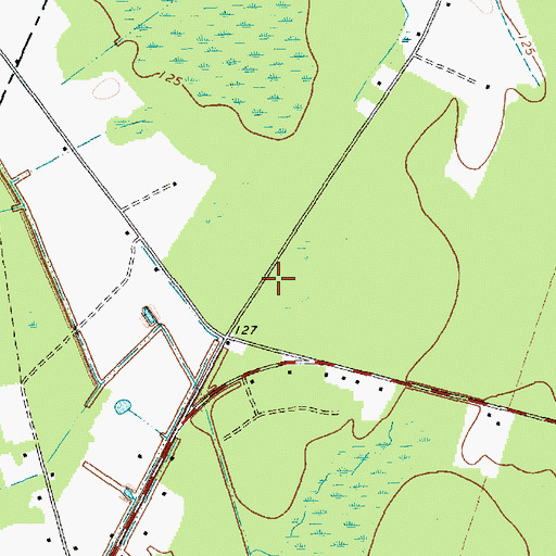 Topographic Map of Manning Church (historical), SC
