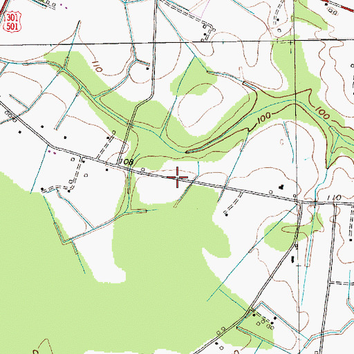 Topographic Map of Manning School (historical), SC