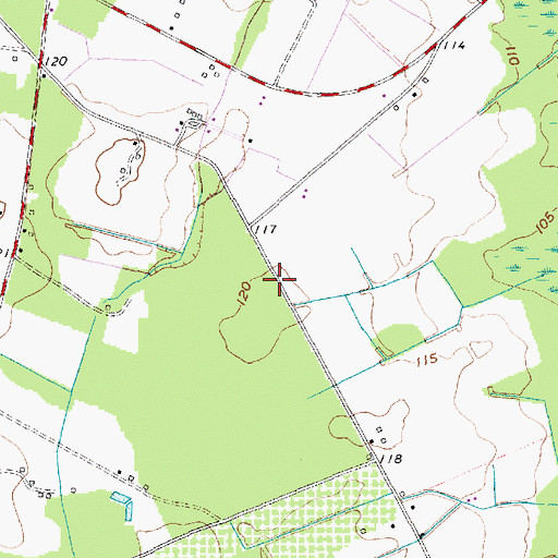 Topographic Map of New Holly School (historical), SC