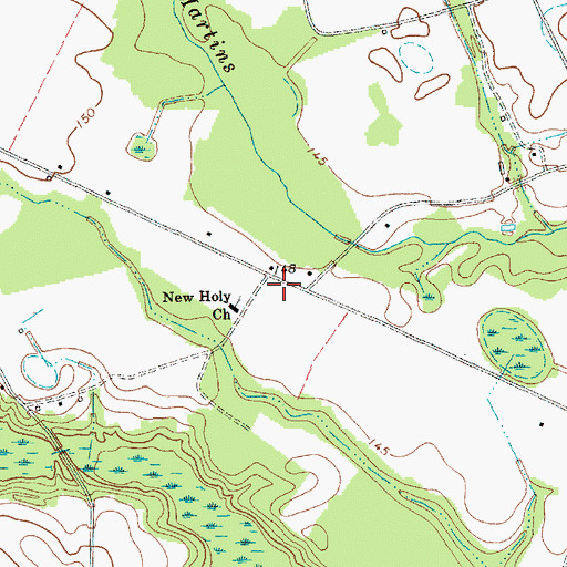 Topographic Map of New Holy School (historical), SC
