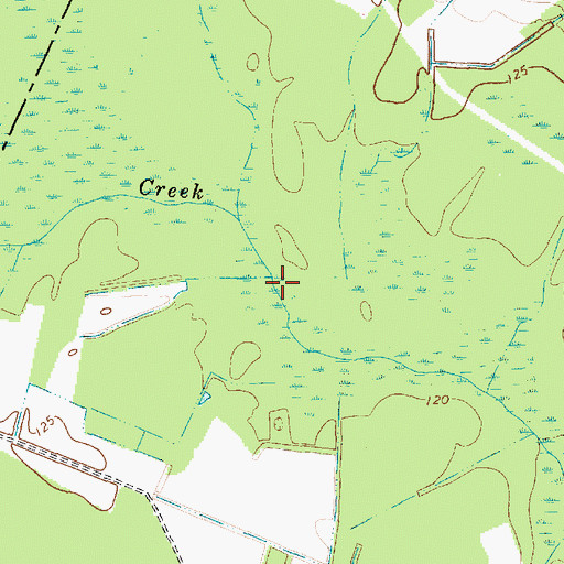 Topographic Map of Pine Bay, SC