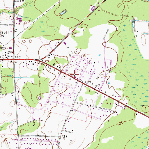 Topographic Map of Riverdale, SC