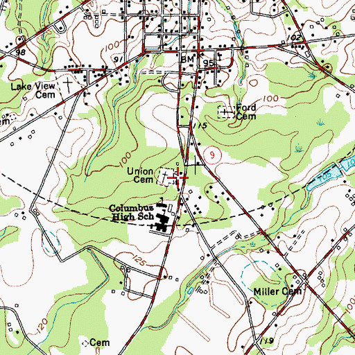 Topographic Map of Union Chapel African Methodist Episcopal Church, SC