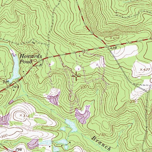 Topographic Map of Ascaga Heights, SC