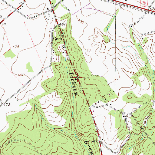 Topographic Map of Ashley Grove Church, SC