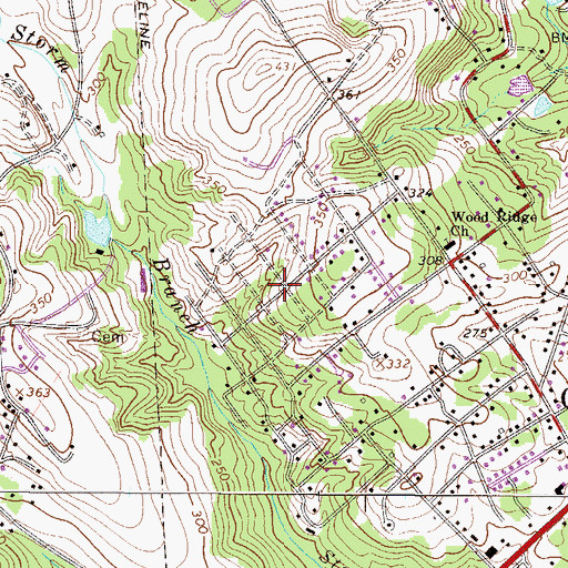 Topographic Map of Augusta View Heights, SC