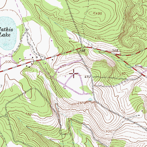 Topographic Map of Barclay Estates, SC