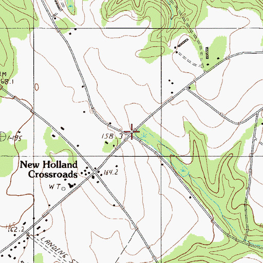 Topographic Map of Barefoot, SC