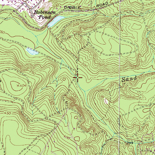 Topographic Map of Bartons Pond (historical), SC