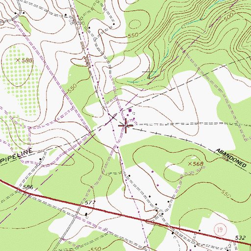 Topographic Map of Baynham (historical), SC