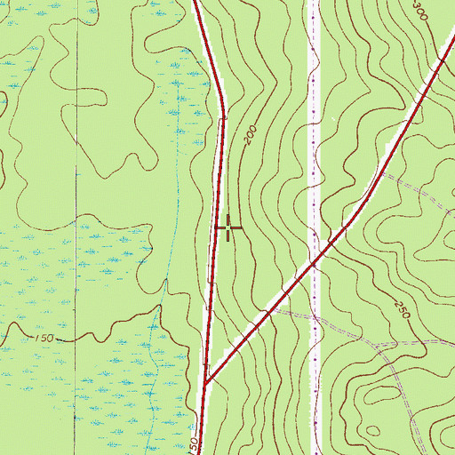 Topographic Map of Bear Pond Church (historical), SC