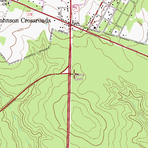Topographic Map of Berry Cemetery, SC
