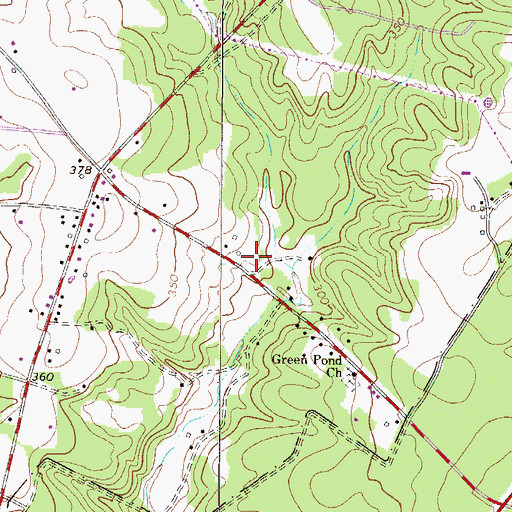 Topographic Map of Bloomsdale School (historical), SC