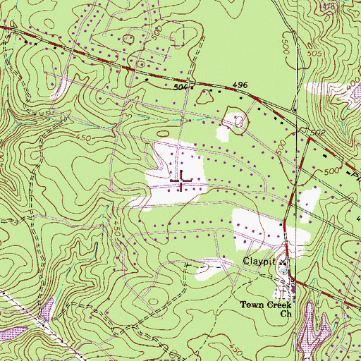 Topographic Map of Briarcliff, SC