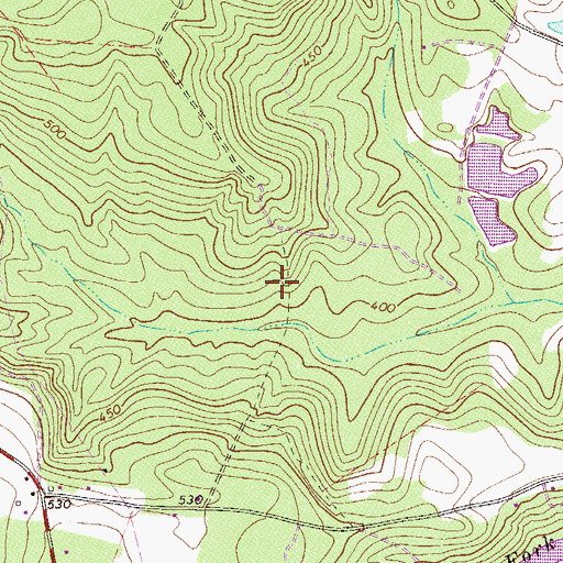 Topographic Map of Bridge Creek School (historical), SC