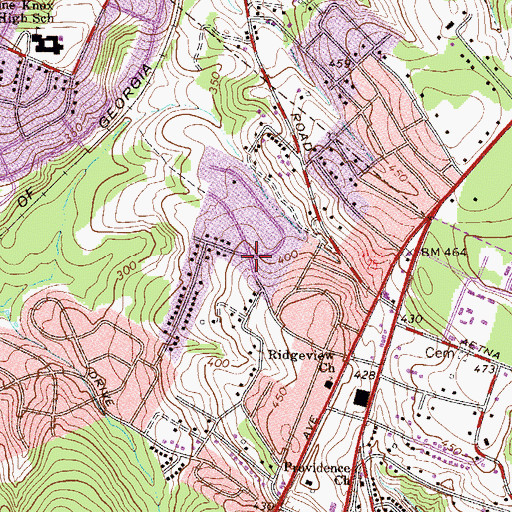 Topographic Map of Brierfield, SC