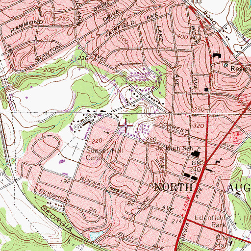 Topographic Map of Briggs Pond, SC
