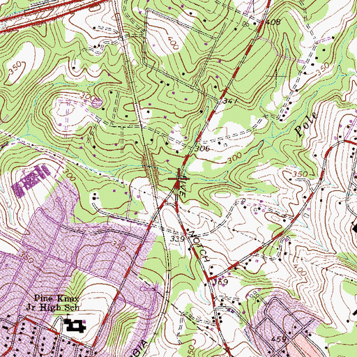 Topographic Map of Brogden, SC