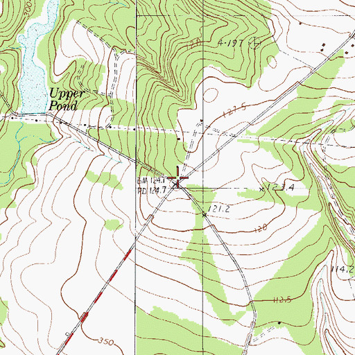 Topographic Map of Burcalo School (historical), SC