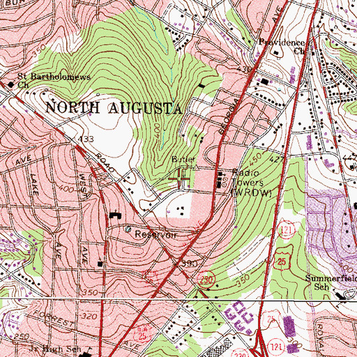 Topographic Map of Carolina Terrace, SC