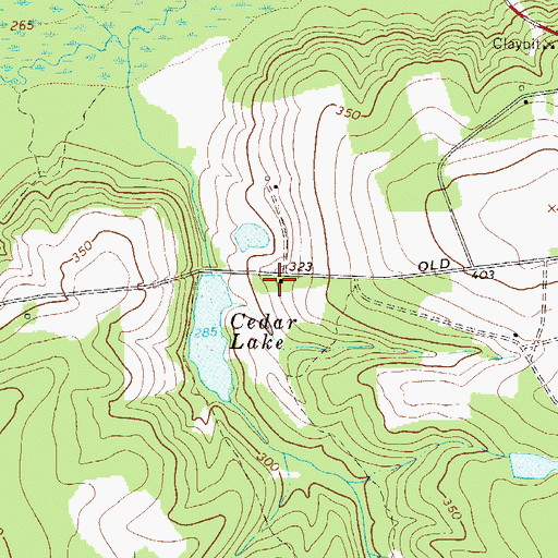 Topographic Map of Cedar Lake School (historical), SC