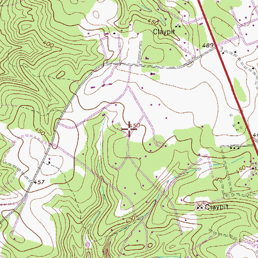 Topographic Map of Chukker Creek, SC