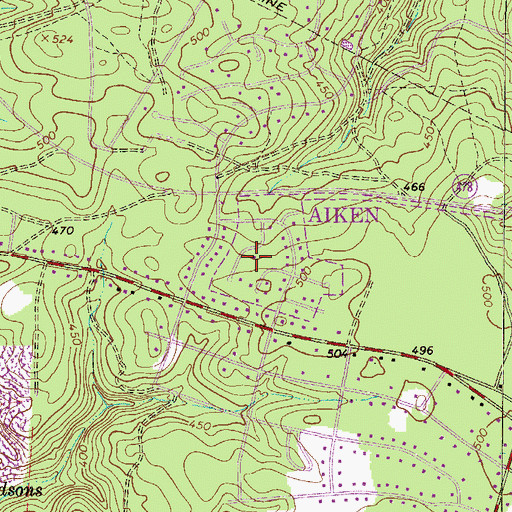 Topographic Map of Deerwood, SC