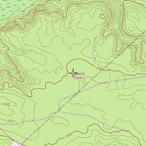 Topographic Map of Dorch Cemetery, SC