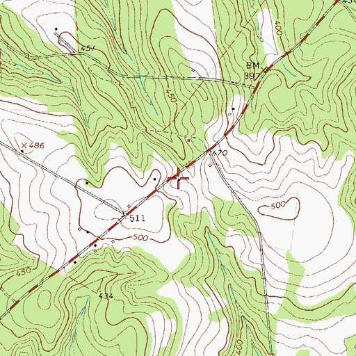 Topographic Map of Earle School (historical), SC