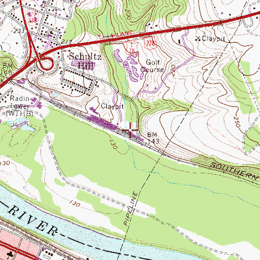 Topographic Map of Fox Mill (historical), SC