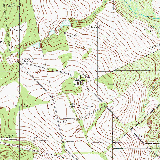 Topographic Map of Friendship Church, SC