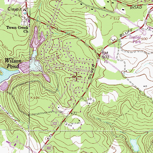 Topographic Map of Gem Lake Estates, SC