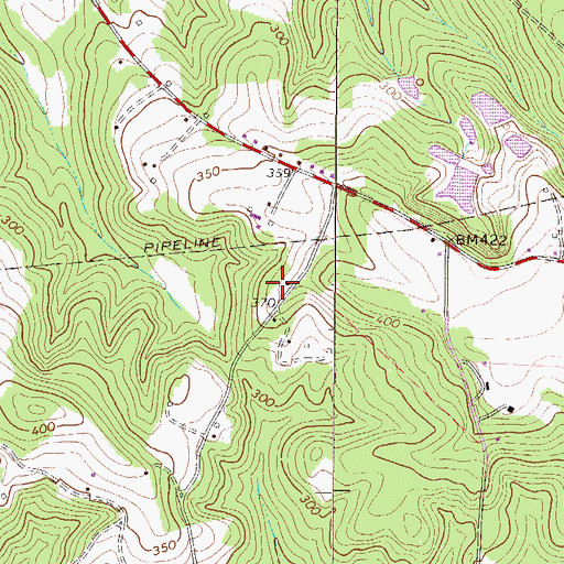 Topographic Map of Georges School (historical), SC