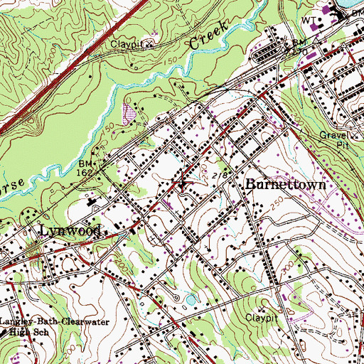 Topographic Map of God in Christ Pentecostal Church, SC