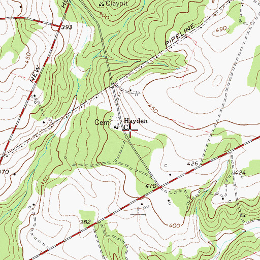 Topographic Map of Haden School (historical), SC